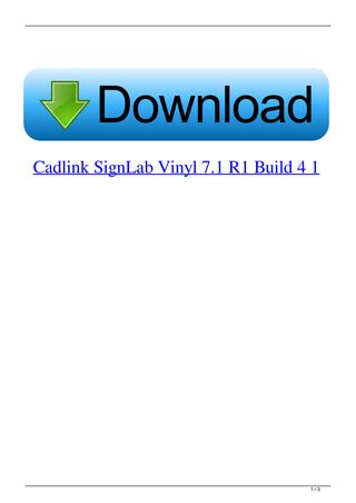 cadlink signlab plotter 9.1 download